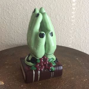 Praying Hands of Saint Frankenstein Figurine